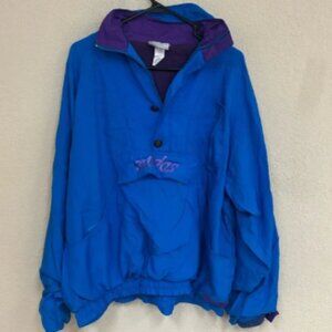 Adidas unisex Half Zip Track Windbreaker jacket oversized size M